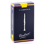 Vandoren Box of Ten Clarinet Reeds- Choose Strength