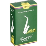 Vandoren Java GREEN Box of Ten Reeds for Alto Saxophone