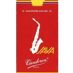 Vandoren Java RED Box of Ten Reeds for Alto Saxophone