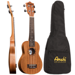 Amahi UK210KK Mahogany Arched Back Travel Size Uke