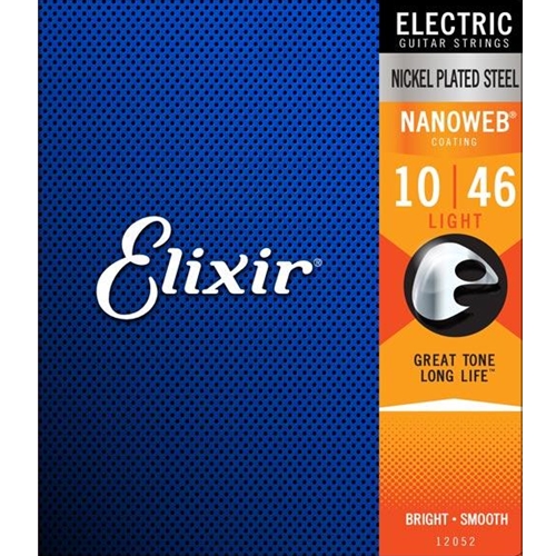 Elixir Electric Nickel Plated Steel w/ Nanoweb Coating Electric Guitar Strings